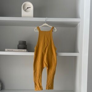 Haven Bamboo Mustard Yellow Kids Overalls Romper